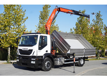 Грузовик бортовой/ Платформа, Автоманипулятор IVECO Stralis 310 E6 / NEW 3-sided tipper / Fassi F135 crane with remote control: фото 2