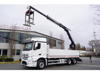 MERCEDES-BENZ Arocs 6×2 2545 Crane HIAB 177 K PRO/HIPRO / steering and lifting axle в лизинг MERCEDES-BENZ Arocs 6×2 2545 Crane HIAB 177 K PRO/HIPRO / steering and lifting axle: фото 1