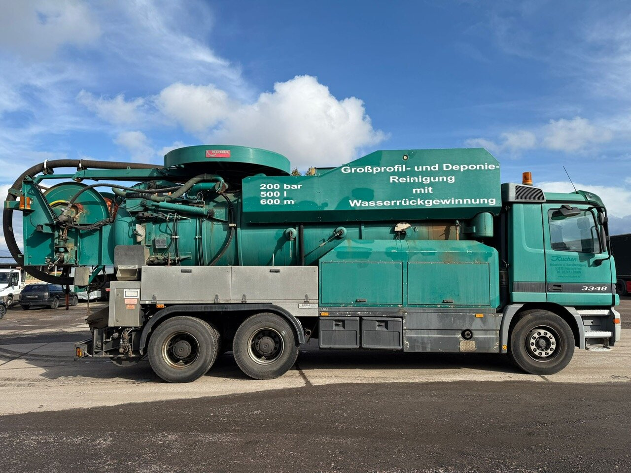 Грузовик Mercedes-Benz Actros 3348 6x4 Actros 3348 6x4, V8, Kroll Saug-/Spülwagen ca. 14m³, Wasserrückgewinnung, Funk: фото 9