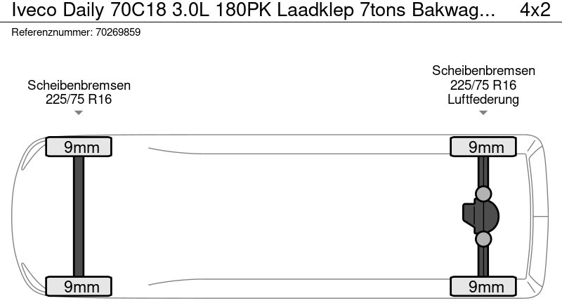 Iveco Daily 70C18 3.0L 180PK Laadklep 7tons Bakwagen Luchtvering Dubbellucht 2025model ACC Navi Camera Airco Meubelbak Koffer 35m3 Airco в лизинг Iveco Daily 70C18 3.0L 180PK Laadklep 7tons Bakwagen Luchtvering Dubbellucht 2025model ACC Navi Camera Airco Meubelbak Koffer 35m3 Airco: фото 19