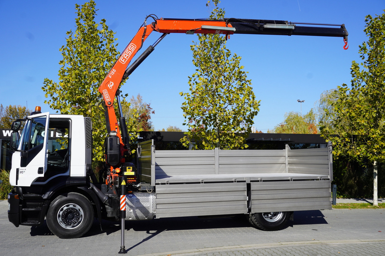 Грузовик бортовой/ Платформа, Автоманипулятор IVECO Stralis 310 E6 / NEW 3-sided tipper / Fassi F135 crane with remote control: фото 14