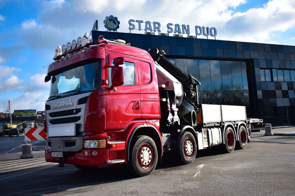 Автоманипулятор, Грузовик бортовой/ Платформа Scania G 480 8x4 PALFINGER PK 78002 SH Kran Crane: фото 9