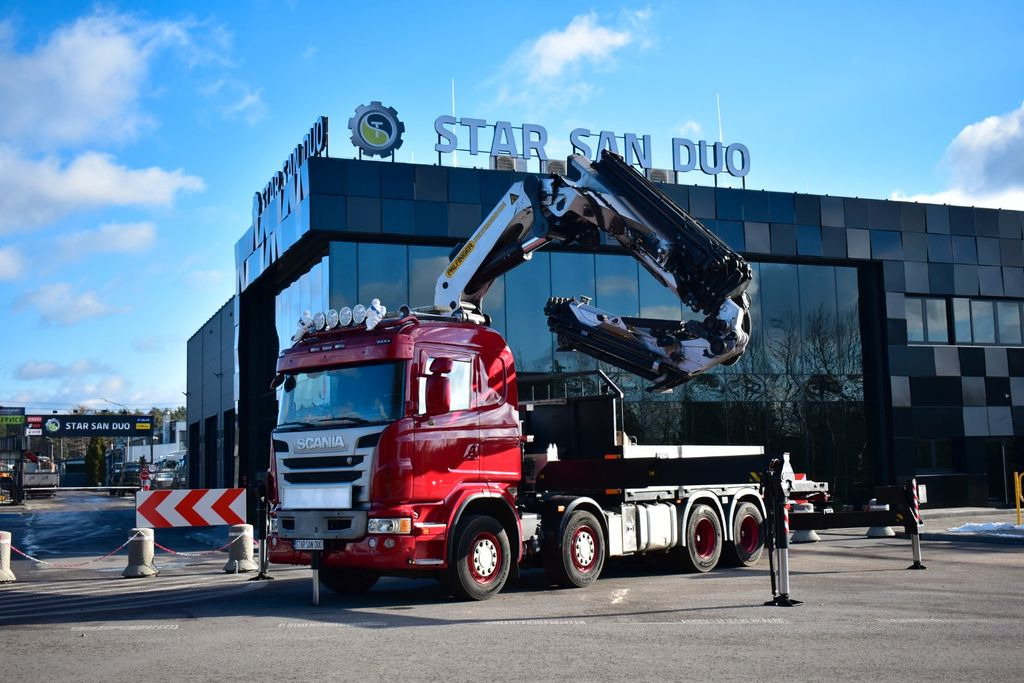 Автоманипулятор, Грузовик бортовой/ Платформа Scania G 480 8x4 PALFINGER PK 78002 SH Kran Crane: фото 7