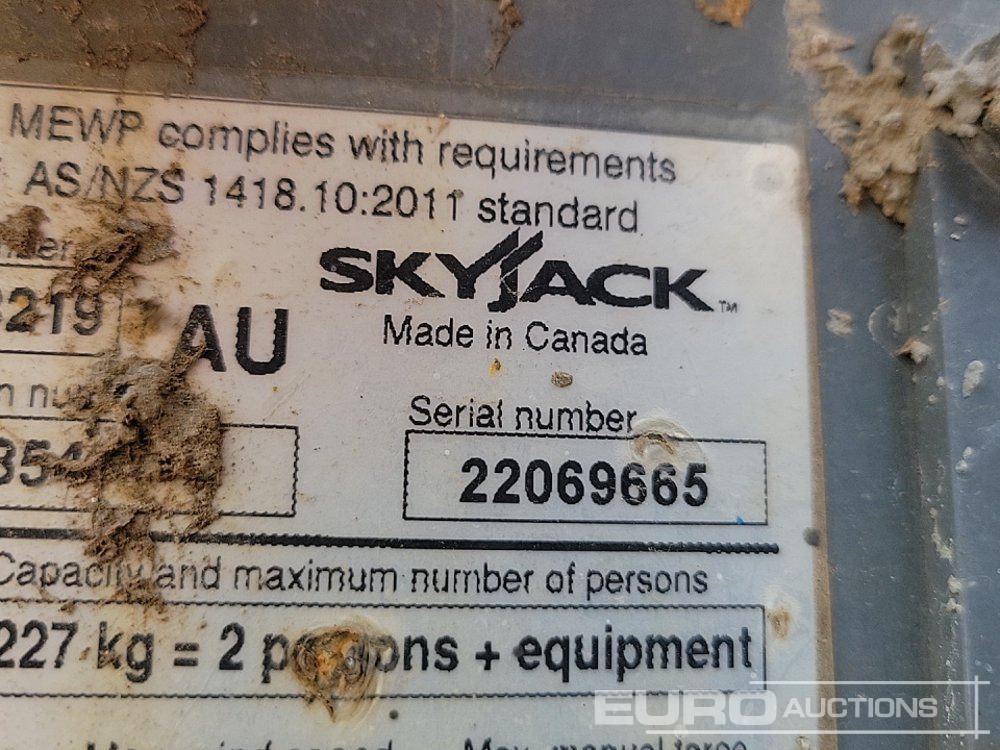 Подъёмник 2014 SkyJack SJ3219: фото 27